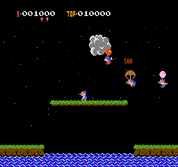 Balloon Fight (USA) In game screenshot